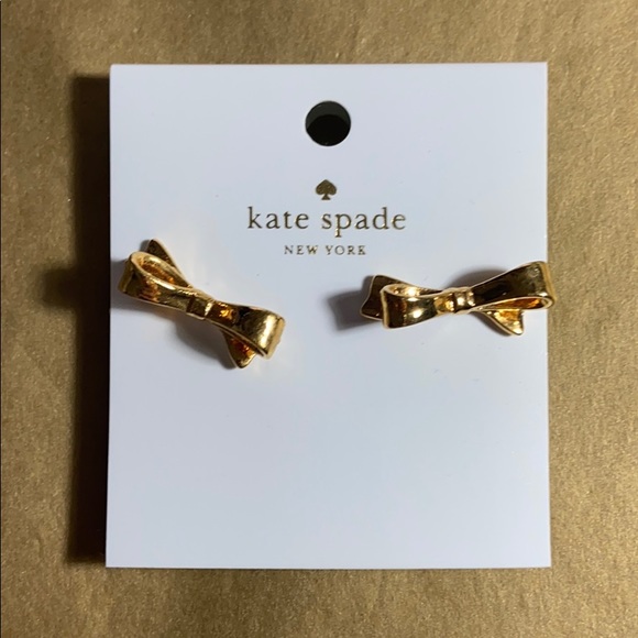 kate spade Jewelry - Kate a spade gold bow earrings